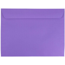 JAM PAPER 9 x 12 kirjasen värilliset kirjekuoret - violetti violetti kierrätetty - 25 / kpl