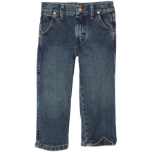 Jean Wrangler Boys' Little 13MWZ Cowboy Cut Original Fit, Subtle Worn, 7 Slim