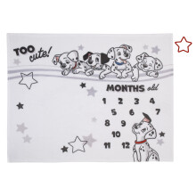 Disney 101 Dalmatianere Hvid og sort for sød super blød foto op milepæl baby tæppe