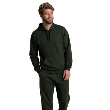 Fruit of the Loom Eversoft Fleece Hoodies, feuchtigkeitsableitendes und atmungsaktives Kapuzen-Sweatshirt, Reisetasche, grüner Pullover
