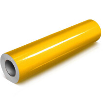 Rollo de vinilo adhesivo permanente reflectante amarillo VViViD DECO65 (30,5 cm x 4,5 m)