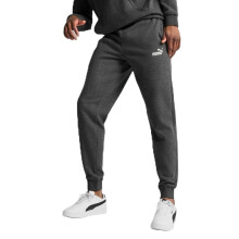 Pnsk fleecov teplky PUMA Essentials (k dispozici ve velkch a vysokch variantch) Tmave ed Heather uzavren noha SS25 mal