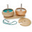 The Beadsmith Spin & String Duo - Inclui 1 Base, 2 Tigelas de Madeira, 1 Tampa e 2 Agulhas 2