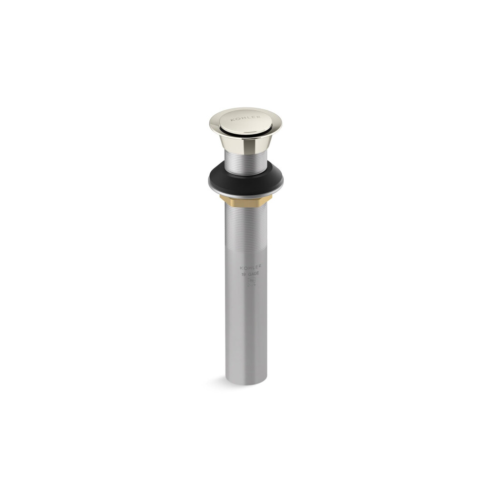 Photos - Tap Hidden Part Kohler K-33151-SN Bathroom sink clicker drain without overflow Vibrant Polished Nickel 33151-SN 
