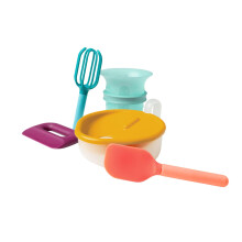 Set per la preparazione del cibo per bambini Boon Intro - Utensili da cucina per bambini - 5 accessori da cucina unici per bambini, inclusi spato