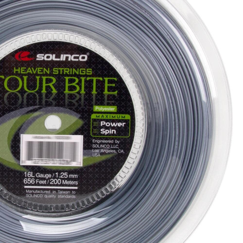Solinco Tour Bite Tennissaite (Rolle) - 200m/656ft 2