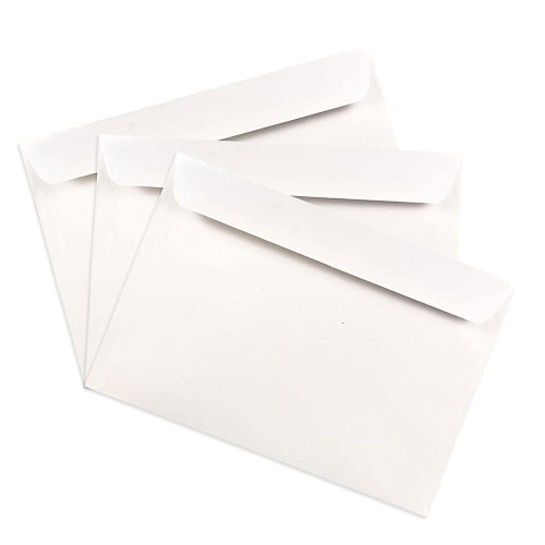 JAM PAPER 6 1/2 x 9 1/2 Envelopes Comerciais - Brancos - 50/Pacote 2