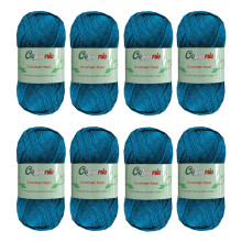 8 Str   nge H   kel- und Strickgarn, 70 % Viskose aus Bambus, 30 % Baumwolle, superfein, Fingering-Gewicht, Sunny Cat Cotonnio, importiert (Pastell-R