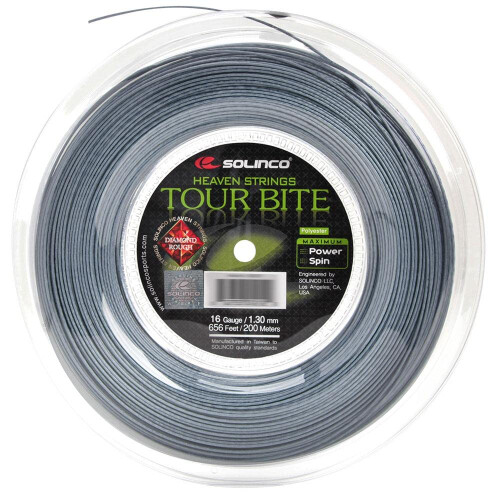 Solinco Tour Bite Diamond Rough (16-1.30mm) String Reel (Silver)