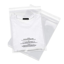 Spartan Industrial 22,9 x 30,5 cm (100 Stck), selbstverschlieende, durchsichtige Polybeutel mit Erstickungswarnung zum Verpacken von T-Shirts p