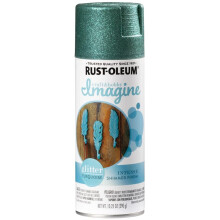 Pintura en aerosol con brillantina Rust-Oleum Imagine Craft & Hobby, color turquesa brillante, 10,25 oz.