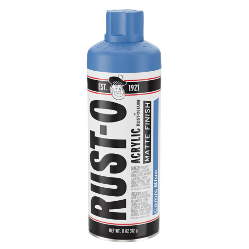 Rust-Oleum Σπρέι ακρυλικού χρώματος Rust-Oleum Rust-O για καλλιτέχνες 11 oz ματ κόμικ μπλε