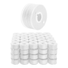 Mandala Crafts 144 White SA156 PREWOUND BOBBINS TIL SINGER SEWING MASKINE - SA156 BOBBINS TIL BROTHER SYING MASKINE - 15J Pr?fyldt spoletr?d til
