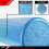 JFIT High Density Foam Roller Solid Blue 36-tommer 3