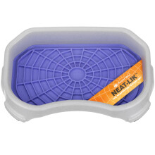 Neater Pets - Neat-LIK Pad with Mess-Proof Tray Keeps Floors Clean - Slow Feeding Pad for Dogs & Cats - Relieves Anxiety & Cures Boredom - Fill L