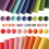 18 Peças de Folhas de Couro Sintético, 8x12 polegadas, Tecido Colorido Ideal para Laços, Brincos de Couro, Acessórios de Cabelo 3