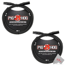 Pig Hog PHM6 8 mm:n mikrofonikaapeli, 1,8 m, XLR - 2 kpl pakkaus