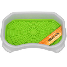 Neater Pets - Neat-LIK Pad with Mess-Proof Tray Keeps Floors Clean - Slow Feeding Pad for Dogs & Cats - Relieves Anxiety & Cures Boredom - Fill L
