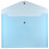 JAM PAPER Plastic Envelopes with Snap Closure - Letter Booklet - 9 3/4 x 13 - Blue - 12/Pack 2