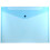 JAM PAPER Plastic Envelopes with Snap Closure - Letter Booklet - 9 3/4 x 13 - Blue - 12/Pack 1