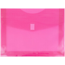 JAM PAPIR Plastudvidelseskonvolutter med krog- og lkkelukning - brevhfte - 9 3/4 x 13 med 2 tommer ekspansion - Fuchsia Pink - 12/Pak