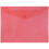 JAM PAPER Plastic Envelopes with Snap Closure - Letter Booklet - 9 3/4 x 13 - Red - 12/Pack 1