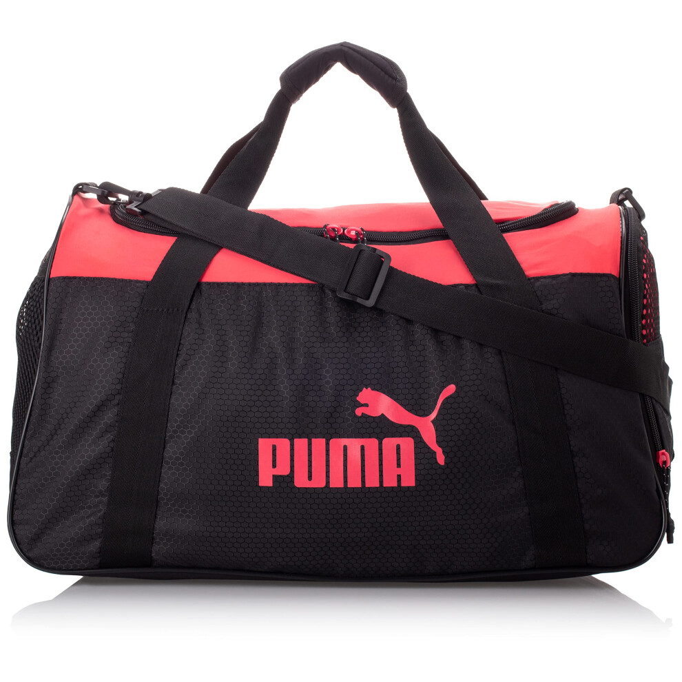 PUMA womens Evercat Candidate Duffel Bags  Black/Paradise Pink  One Size US