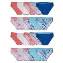 Fruit of the Loom Girls' Cotton Bikini Alusvaatteet Multipacks 20 Pack-Fashion Assorted 12