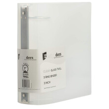 Jampapier plastic 3 inch bindmiddel - helder 3 ringbinder - afzonderlijk verkocht