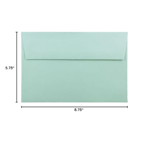 Jam Paper A9 Invito premium buste - 5 3/4 x 8 3/4 - Aqua Blue - 50/Pack 2