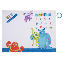Disney Monsters Inc. White Blue and Green New Scarder rekrutterer super blød foto op milepæl baby tæppe