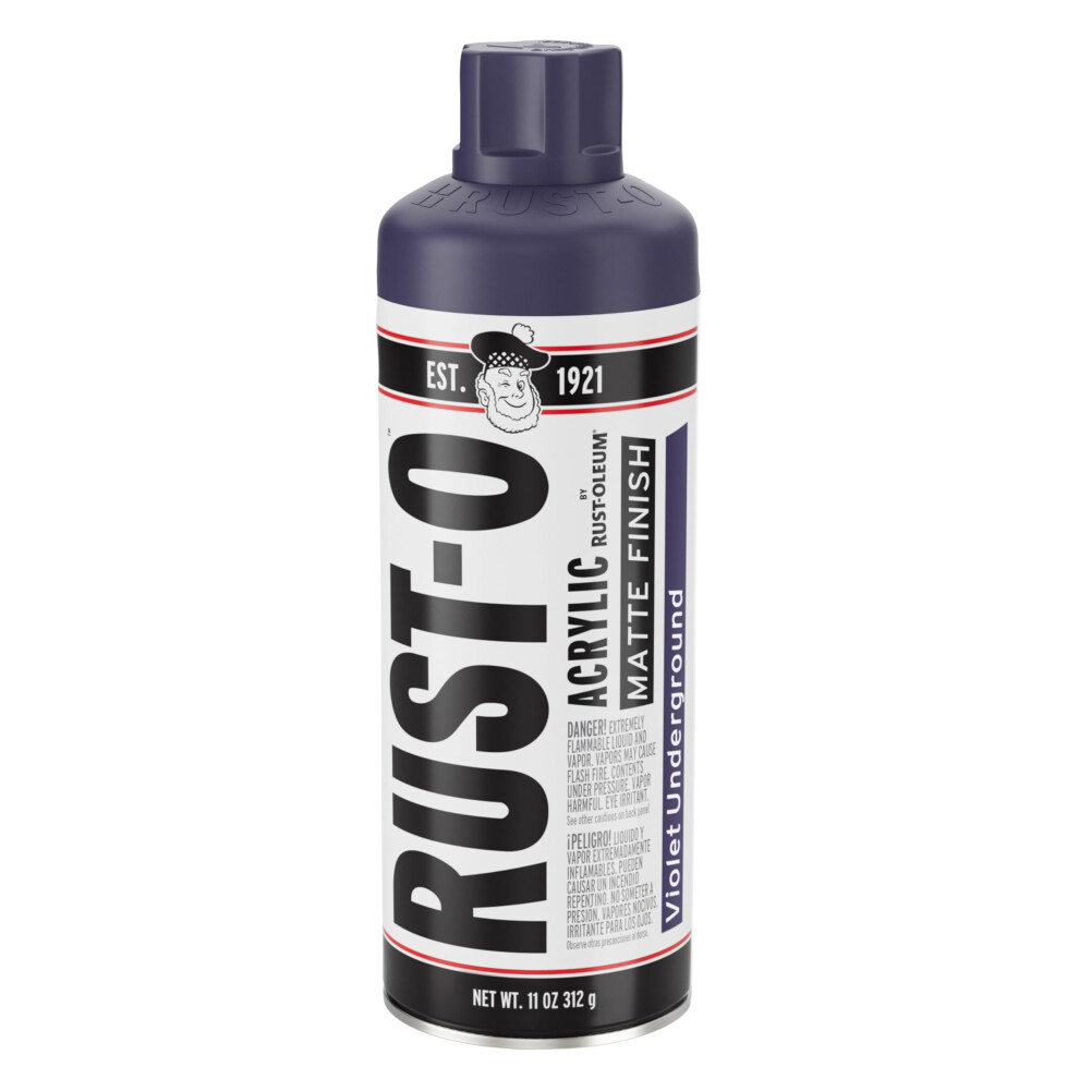 Rust-Oleum Rust-O Acrylic Artist Spray Paint  11 oz  Matte Violet Underground