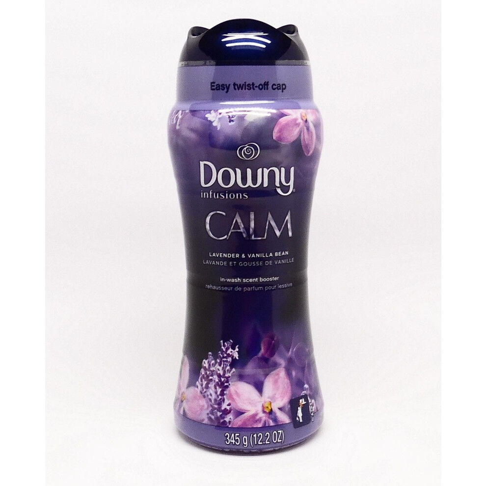 Downy Infusions In-Wash Laundry Scent Booster Beads Calm Soothing And Vanilla Bean 12.2 Oz Lavender