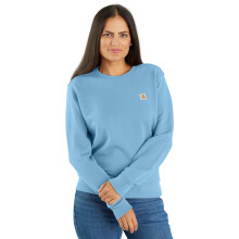 Carhartt Women's TENCEL Fiber Series Relaxed Fit Sweatshirt, Fresh Water, Medium