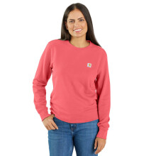 Carhartt Women's TENCEL Fiber Series Relaxed Fit Sweatshirt, Pink Salmon, Medium