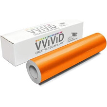 Rollo de vinilo adhesivo permanente reflectante naranja VViViD DECO65 (30,5 cm x 4,5 m)