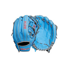 Wilson A500 11"""" Infield Youth Baseball Handske - H?jreh?ndskast bl?/gr?/r?d