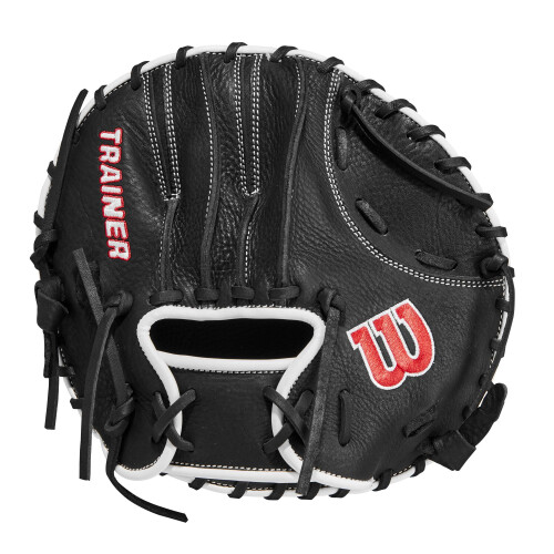 Wilson Wilson 11  First Base Training Baseball Mitt - Right Hand Throw  Black/Red 1