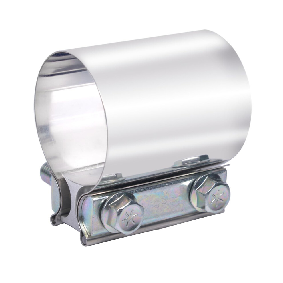 Abrazadera De Uni N De Escape Elifecenter De 3 Pulgadas, De Acero Inoxidable, Para Silenciador De 3 Pulgadas, Compatible Con Tubos De 3 Pulgadas-image