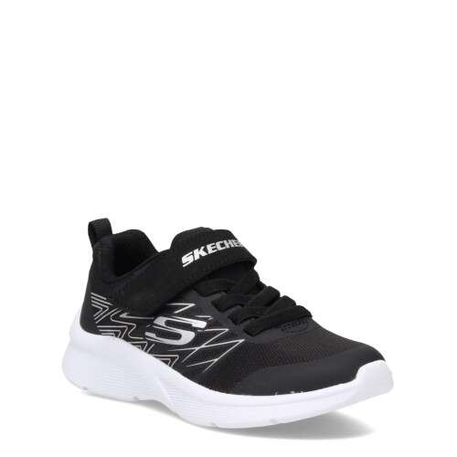 Skechers Skechers boys Microspec Sneaker  Black/Silver  3 Little Kid US 1