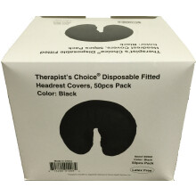 Therapist's Choice Einweg-Gesichtsauflagen, Farbe Schwarz (50 St  ck pro Karton)