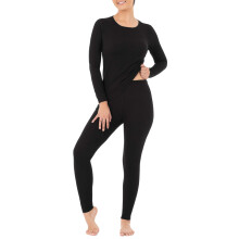 Conjunto Térmico Premium Micro Waffle para Mulher, Preto, 3X