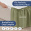 Saia de Cama com Ruffles - Verde Sálvia - para Camas de Tamanho Twin com Queda de 21 Polegadas 4