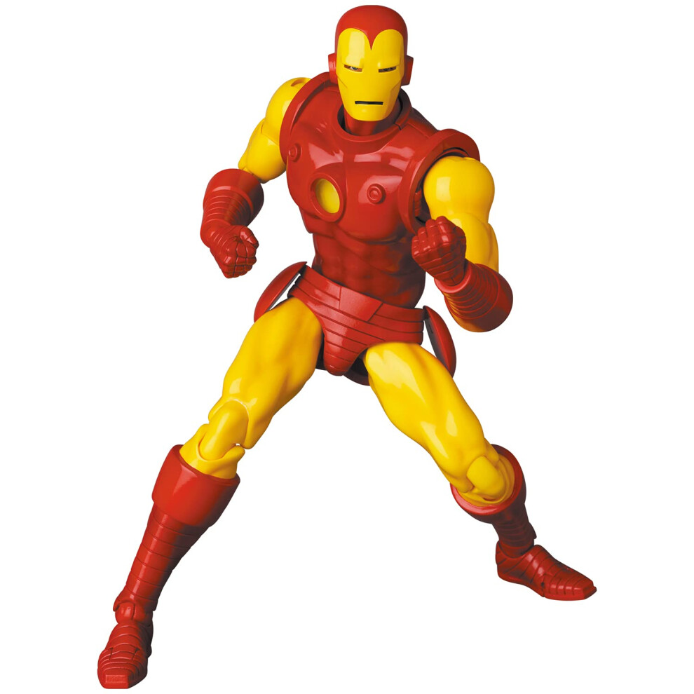Mafex Nr. 165 Iron Man Comic Ver. Gesamth He: Ca. 160 Mm, Bemalte Actionfigur-image