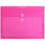 JAM PAPER Plastic Envelopes with Button & String Tie Closure - Letter Booklet - 9 3/4 x 13 - Fuchsia - 12/Pack 1