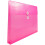 JAM PAPER Plastic Envelopes with Button & String Tie Closure - Letter Booklet - 9 3/4 x 13 - Fuchsia - 12/Pack 3