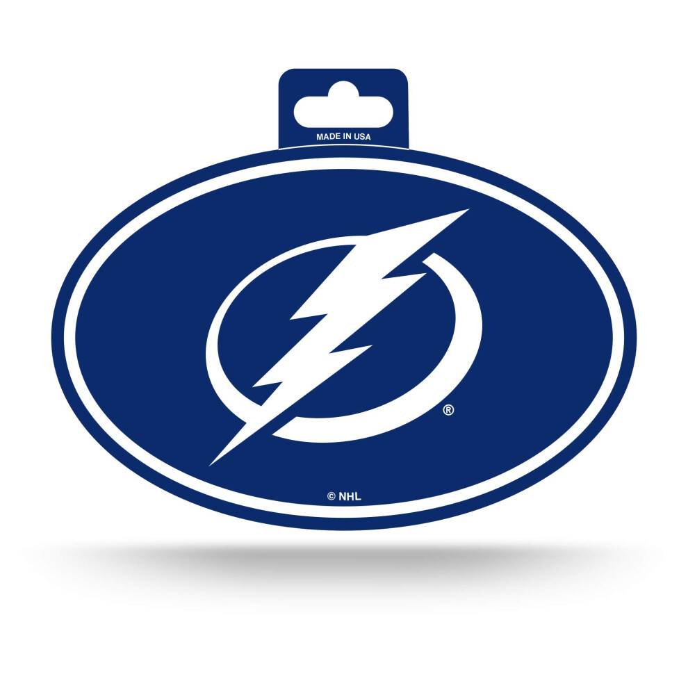 Rico Industries Nhl Tampa Bay Lightning Color Team Logo Oval Sticker 767345477934