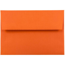 JAM PAPER A6 värilliset kutsukuoret - 4 3/4 x 6 1/2 - oranssi kierrätetty - 100 kpl / pakkaus