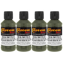 Serie mimetica Custom Coat da 3 once (colore standard federale verde oliva n. 34094) - Confezione da 4 - Concentrato per tinta uretanica per la c