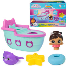 Gabbys Dollhouse: Gabby & SS Mercat Bath Set Floating Toddler Bath Toys With Cruise Ship & Squirter Kids Toys For Girls & Boys Ages 3+